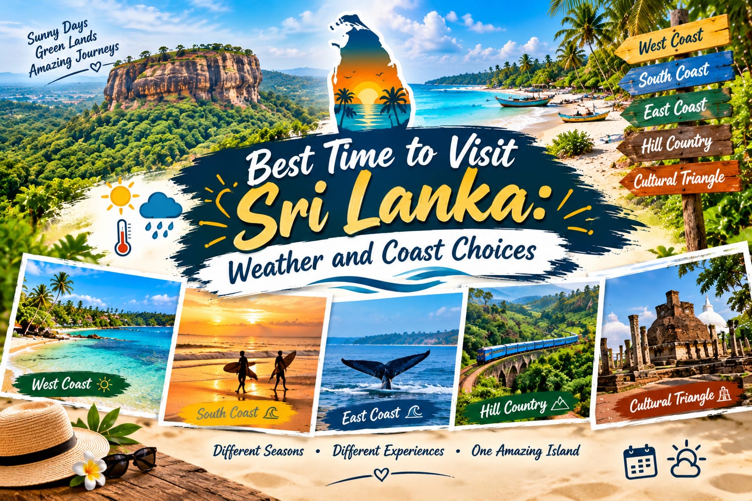 Best Time to Visit Sri Lanka –  Weather and Coast Choices