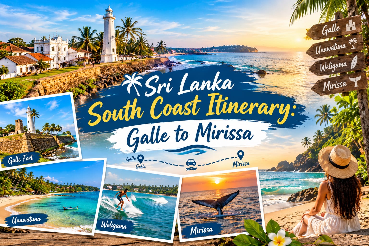 Sri Lanka South Coast Itinerary –  Galle to Mirissa
